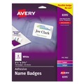 Just Launched | Avery 08395 3.38 in. x 2.33 in. Flexible Adhesive Name Badge Labels - White (160/Pack) image number 0