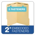 File Folders | Pendaflex 19537-18 0.75 in. Expansion 2 Fasteners Legal Size Top Tab Fastener Folder - Manila Exterior (50/Box) image number 2