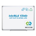 White Boards | MasterVision MA2100790 96 in. x 48 in. Earth Silver Easy Clean Dry Erase Boards - White/Silver image number 4