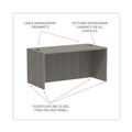 Office Desks & Workstations | Alera ALEVA216030GY 59.13 in. x 29.5 in. x 29.63 in. Valencia Series Straight Front Desk Shell - Gray image number 6