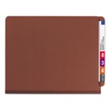 Back to School Sale | Smead 26860 6 SafeSHIELD Fasteners 2 in. Expansion 2 Dividers Letter Size End Tab Pressboard Classification Folders - Red (10/Box) image number 0