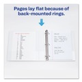 Binders | Avery 17022 3 Slant Rings 1.5 in. Capacity 11 in. x 8.5 in. Durable View Binder with DuraHinge - White image number 8