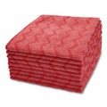 Cleaning Cloths | Rubbermaid Commercial FGQ62000RD00 HYGEN Microfiber 16 in. x 16 in. Cleaning Cloths - Red (12/Carton) image number 0