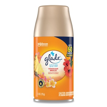 Glade SJN337689 6.2 oz. Automatic Air Freshener - Hawaiian Breeze (6/Carton)