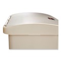 Trash & Waste Bins | Rubbermaid Commercial 1883456 Streamline 8-Gallon Resin Front Step Style Step-On Container - Beige image number 1