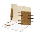 Binders & Binding Supplies | Smead 68215 2 in. Capacity 2.75 in. Center to Center Reinforced Self-Adhesive Two-Prong Fastener Set - Brown (100/Box) image number 0
