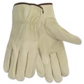 Cleaning Gloves | MCR Safety 3215M Economy Leather Driver Gloves - Medium, Beige (1-Pair) image number 0