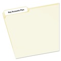 Labels | Avery 05230 0.66 in. x 3.44 in. Removable File Folder Labels with Sure Feed Technology - White (7/Sheet, 36 Sheets/Pack) image number 1