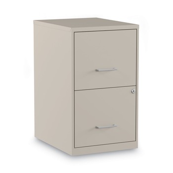 Alera 2806662 Soho 14 in. x 18 in. x 24.1 in. 2-Drawer Vertical File Cabinet - Letter, Putty