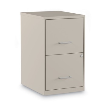 OFFICE FILING CABINETS AND SHELVES | Alera 2806662 14 in. x 18 in. x 24.1 in. Soho 2-Drawer Vertical Letter File Cabinet - Putty
