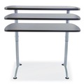 Office Desks & Workstations | Iceberg 69317 ARC 30 in. x 60 in. x 30 - 42 in. Height-Adjustable Table - Graphite/Silver image number 6