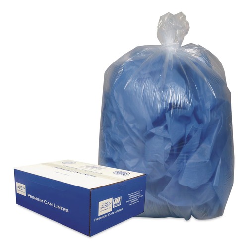 Trash Bags | Classic Clear 1507129 33 Gallon 0.63 mil 33 in. x 39 in. Linear Low-Density Can Liners - Clear (250/Carton) image number 0