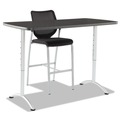 Office Desks & Workstations | Iceberg 69317 ARC 30 in. x 60 in. x 30 - 42 in. Height-Adjustable Table - Graphite/Silver image number 8