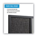Bulletin Boards | MasterVision MX04433168 24 in. x 18 in. Designer Combo MDF Wood Frame Fabric Bulletin/Dry Erase Board - Charcoal/Gray/Black image number 6