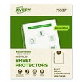 Sheet Protectors | Avery 75537 Top-Load Recycled Polypropylene Sheet Protector - Semi-Clear (100/Box) image number 0
