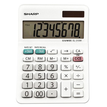 Sharp EL-310WB 8-Digit LCD Mini Desktop Calculator