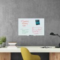 White Boards | U Brands 2798U00-01 35 in. x 23 in. Floating Glass Ghost Grid Dry Erase Board - White image number 4