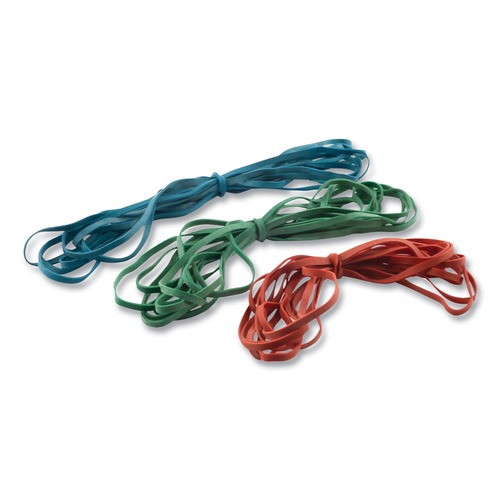 Rubber Bands | Alliance 08994 0.25 in. x 12 in. 4060 PSI Max Elasticity SuperSize Bands - Red (18/Pack) image number 0