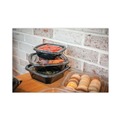 Bowls and Plates | Pactiv Corp. YSACLF05 5.5 in. x 5.5 in. x 0.75 in. Plastic EarthChoice Square Recycled Bowl Flat Lid - Clear (504/Carton) image number 5