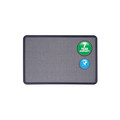 Bulletin Boards | Quartet 7694BE 48 in. x 36 in. Contour Fabric Bulletin Board - Light Blue Surface/Navy Blue Plastic Frame image number 5