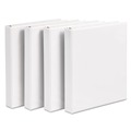 Binders | Avery 17575 3 Slant Rings 1 in. Capacity 11 in. x 8.5 in. Durable View Binder with DuraHinge - White (4/Pack) image number 1
