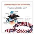 Safety & First Aid | Ergodyne 12303 Chill-Its 6700 Cooling Bandana Polymer Tie Headband, One Size Fits Most, Stars and Stripes image number 1