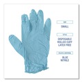 Disposable Gloves | Boardwalk 382SCTA 5 mil Disposable Examination Nitrile Gloves - Small, Blue (1000/Carton) image number 6