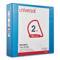 Binders | Universal UNV20733 11 in. x 8.5 in. 2 in. Capacity 3 Rings Slant D-Ring View Binder - Light Blue image number 0