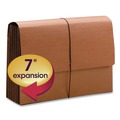 File Folders | Smead 71165 TUFF 7 in. Expansion Letter Size 1 Section Elastic Cord Closure Expanding Wallets - Redrope image number 2