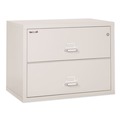 Office Filing Cabinets & Shelves | FireKing 2-3822-CPA 2 Legal/Letter-Size File Drawers 37.5 in. x 22.13 in. x 27.75 in. Insulated Lateral File - Parchment image number 0