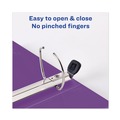 Binders | Avery 79813 3 Locking One Touch EZD Rings 4 in. Capacity 11 in. x 8.5 in. Heavy-Duty View Binder with DuraHinge - Purple image number 6