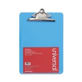 Clipboards | Universal UNV40307 1.25 in. Clip Capacity 8.5 in. x 11 in. Plastic Clipboard with High Capacity Clip - Translucent Blue image number 0