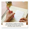 Back to School Sale | uni-ball 70660 Medium 0.7 mm Zento Retractable Gel Pen - Black Ink, Assorted Barrel Colors (1-Dozen) image number 7