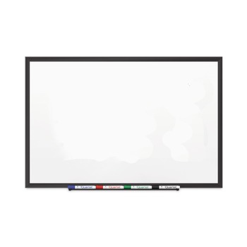 Quartet 2548B 96 in. x 48 in. Classic Series Porcelain Magnetic Dry Erase Board - White Surface, Black Aluminum Frame