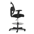 Office Chairs | HON HVL539.MM10 Prominent High-Back Task Stool Supports Up to 250 lbs. 21 in. to 28.1 in. Seat Height - Black image number 2