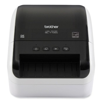 Brother QL-1100C QL-1100C 6.7 in. x 8.7 in. x 5.9 in. 69 Labels Print Speed Wide Format Professional Label Printer
