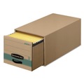 Boxes & Bins | Bankers Box 1231101 14 in. x 25.5 in. x 11.5 in. STOR/DRAWER STEEL PLUS Letter Storage Drawers - Kraft/Green (6/Carton) image number 0
