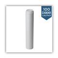 Cups and Lids | Dixie D9542 10 oz. - 20 oz. Hot Cups Drink-Thru Dome Lids - White (100/Pack) image number 6