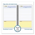 Notebooks & Pads | Cambridge 06096 8 in. x 5 in. Sheets QuickNotes List-Management Format Wirebound Guided Business Notebook - Dark Gray Linen Cover image number 2