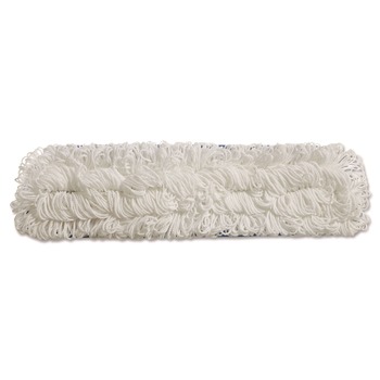 Rubbermaid Commercial FGQ80500WH00 18 in. Flow Nylon Flat Mop - White (6/Carton)