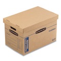 Boxes & Bins | Bankers Box 7710301 SmoothMove 12.25 in. x 18.5 in. x 12 in. Maximum Strength Moving/Storage Boxes - Medium, Brown/Blue (8/Carton) image number 0