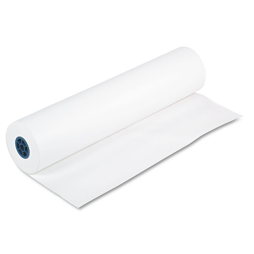 Packaging Materials | Pacon P5636 36 in. x 1,000 ft. 40 lbs. Wrapping Weight Kraft Paper Roll - White (1-Roll) image number 0