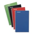 Notebooks & Pads | Universal UNV66414 9.5 in. x 6 in. 3-Subject Medium/College Rule Wirebound Notebook - Assorted Cover Colors (4/Pack) image number 1