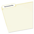 Labels | Avery 05230 Removable 0.66 in. x 3.44 in. File Folder Labels Sure Feed Technology - White (7/Sheet, 36 Sheets/Pack) image number 1
