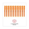 Highlighters | Universal UNV08853 Chisel Tip Fluorescent Orange Ink Orange Barrel Pocket Highlighters (1 Dozen) image number 6