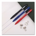 Pens | Zebra 20630 Z-Grip Medium 1 mm Recycled Retractable Ballpoint Pen - Red Ink/Red Barrel (1-Dozen) image number 4