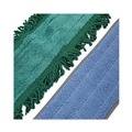  | Boardwalk BWKMFKIT 35 in. to 60 in. Microfiber Cleaning Kit 18 in. Wide Blue Green Microfiber Head - Gray Aluminum Handle (1-Kit) image number 2