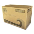 Cutlery | Boardwalk BWKKNIFEMWPPIW 5.86 in. Mediumweight Wrapped Polypropylene Plastic Knife Cutlery - White (1000/Carton) image number 3