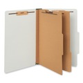 File Folders | Universal UNV10282 6-Section 2-Divider Pressboard Classification Folders - Legal, Gray (10/Box) image number 1