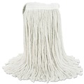  | Boardwalk BWK2020CCT #20 Cut-End Cotton Wet Mop Head - White (12/Carton) image number 1